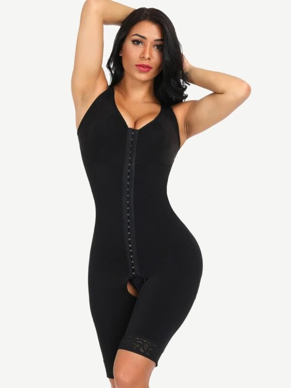 Ultimate Stretch Nude Hooks Crotchless Unpadded Big Size Fajas Bodysuit - Afbeelding 2