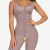Ultimate Stretch Nude Hooks Crotchless Unpadded Big Size Fajas Bodysuit - Afbeelding 4