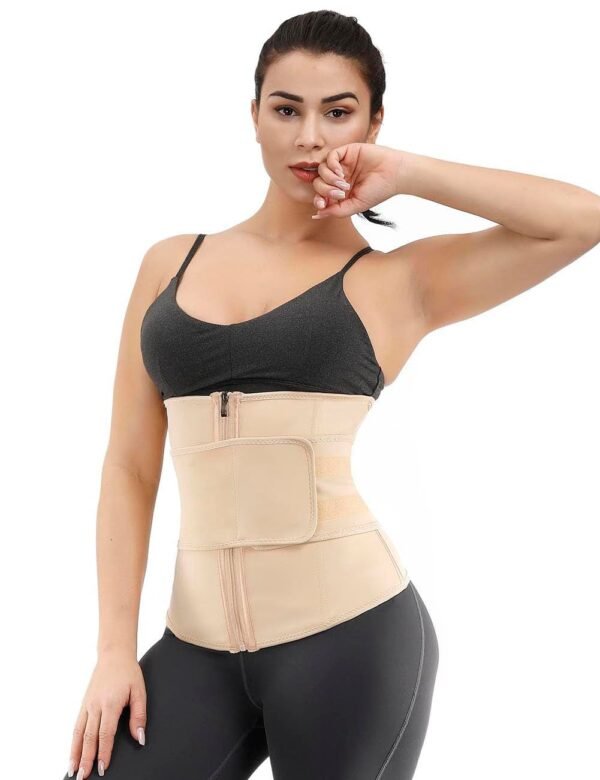 Remarkable Black Double Layer 7 Steel Boned Waist Trainer Plus Size - Afbeelding 3