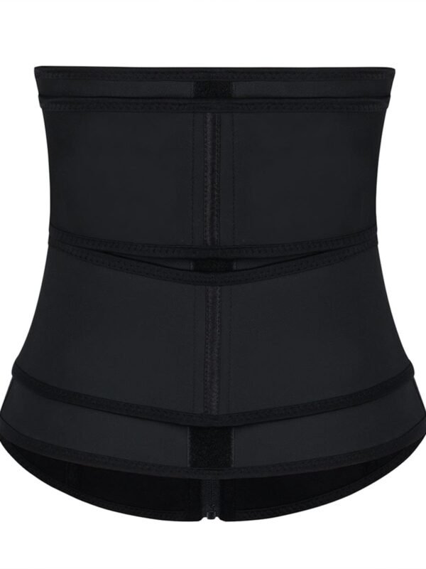 Kinetic Black 7 Steel Bones Waist Cincher Double Belts Firm Control - Afbeelding 3