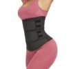 Skin-Friendly Black 25 Steel Stoned Latex Waist Trainer With Sticker - Afbeelding 4