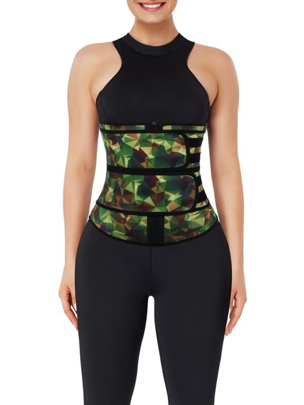 Camo Latex Double Belts Waist Trainer Slimming Tummy - Afbeelding 4