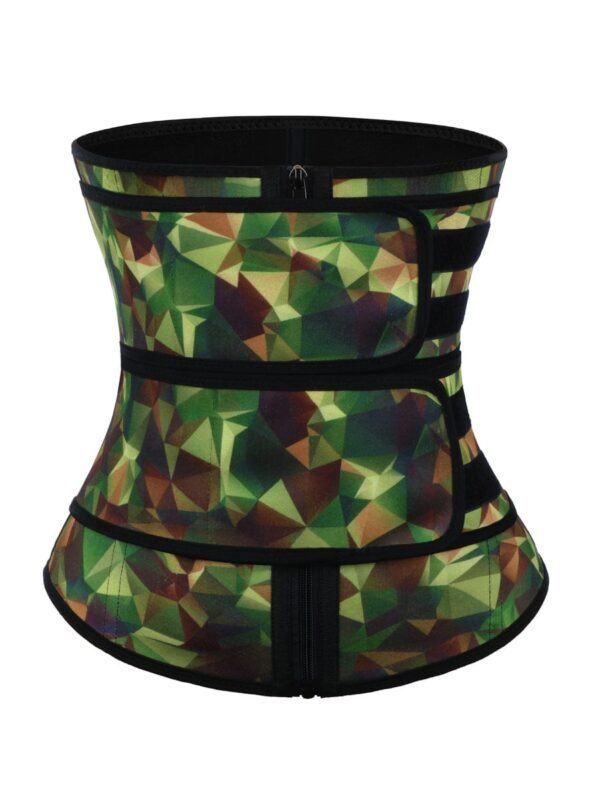 Camo Latex Double Belts Waist Trainer Slimming Tummy - Afbeelding 2
