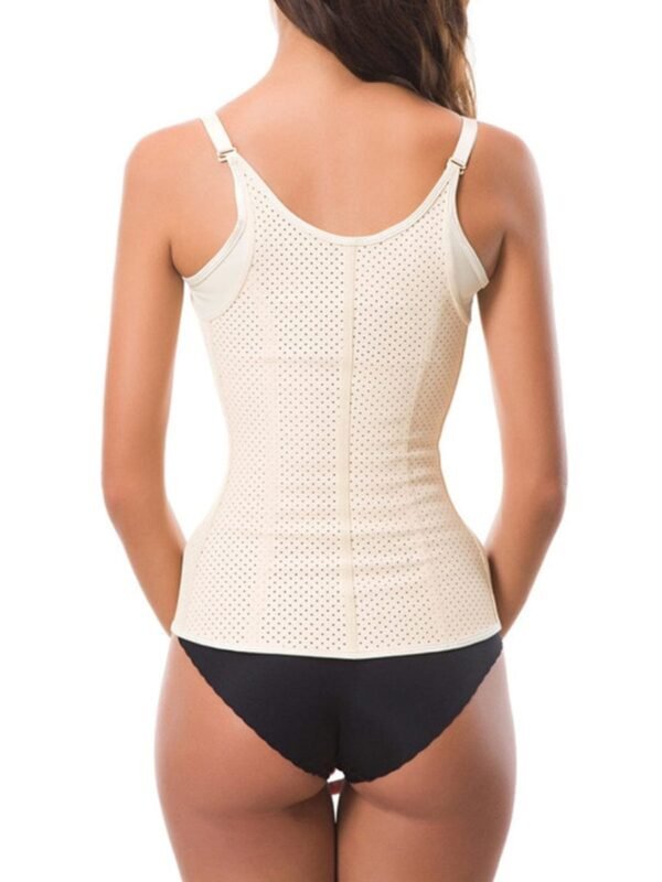 U Shape Neck Nude Plus Latex Waist Trainer Cami Straps Superior Quality - Afbeelding 3