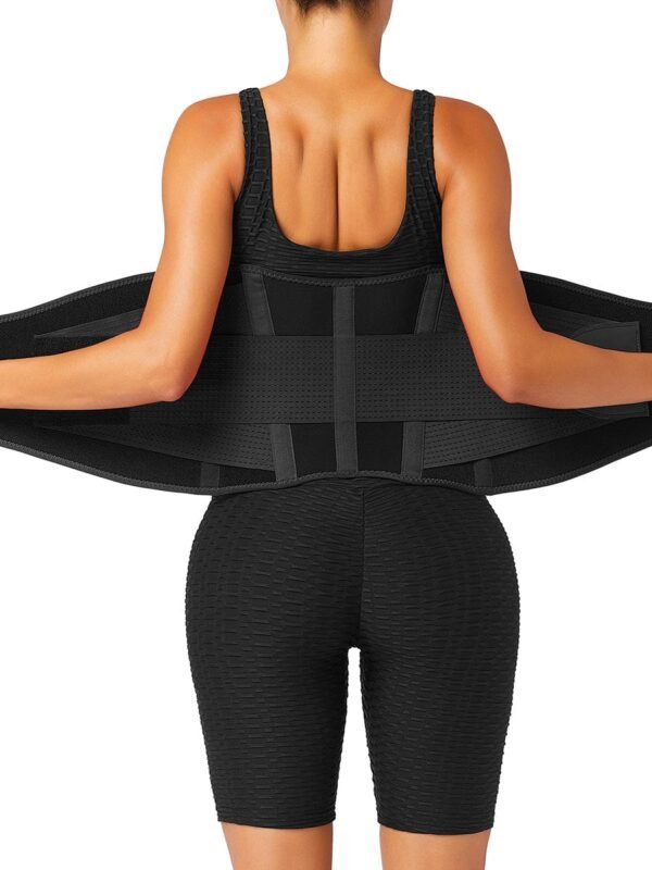 Black 5 Plastic Bones Neoprene Waist Trainer Belt Tummy - Afbeelding 3