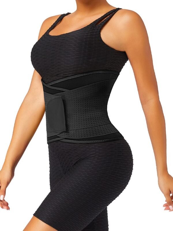 Black 5 Plastic Bones Neoprene Waist Trainer Belt Tummy - Afbeelding 2