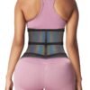 Relective Latex Waist Trainer Zipper Double Belts 7 Steel Bones Curve Shaping - Afbeelding 4