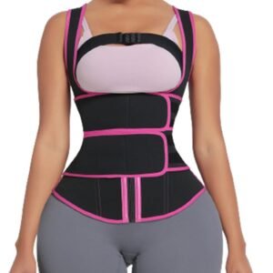 Bones Hooks Zipper Neoprene Waist Trainer