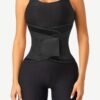 Black 5 Plastic Bones Neoprene Waist Trainer Belt Tummy