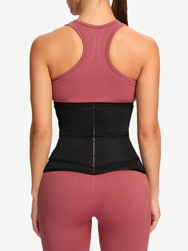 Athletic Waist Trainer Black Big Size Neoprene With Sticker Tummy Control - Afbeelding 4