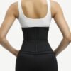 Black Plus Size Latex Waist Trainer 7 Steel Bones Leisure Fashion - Afbeelding 3