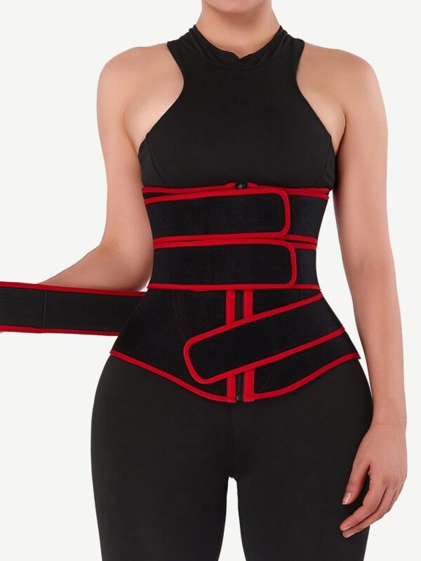 Flatten Tummy Neoprene Zip Three-Belt Waist Trainer - Afbeelding 2