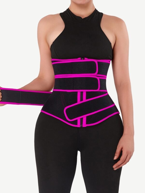 Flatten Tummy Neoprene Zip Three-Belt Waist Trainer - Afbeelding 5