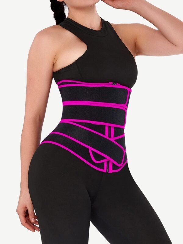 Flatten Tummy Neoprene Zip Three-Belt Waist Trainer - Afbeelding 6