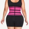 Rose Red Tummy Waist Trainer 7 Steel Bones Latex Zipper Control Midsection - Afbeelding 2