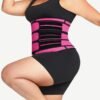 Rose Red Tummy Waist Trainer 7 Steel Bones Latex Zipper Control Midsection - Afbeelding 3