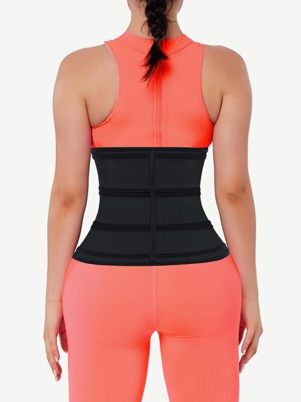 Graceful Black Hooks Latex Three-Belt Waist Trainer Anti-Slip - Afbeelding 3