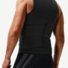 Black Mens Neoprene Sauna Vest Ddouble Belt Calories Burning - Afbeelding 4