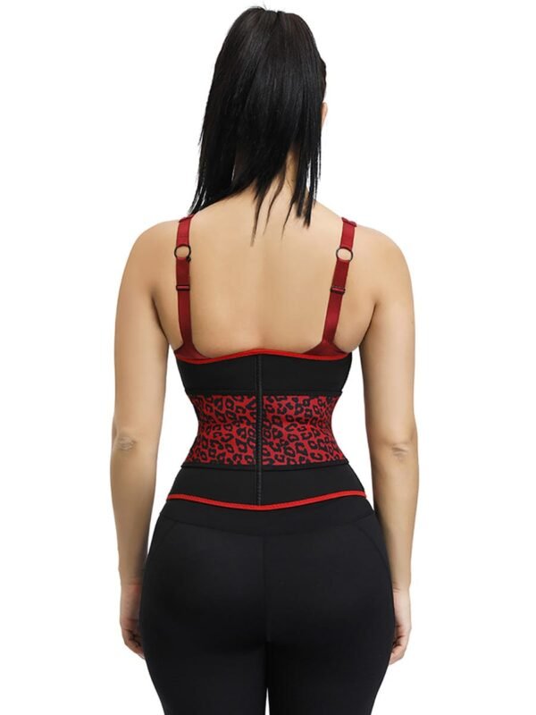 Slimming Essentials Leopard Print Design 7 Steel Bone Neoprene Waist Cincher Fitting Waist Trainer - Afbeelding 2