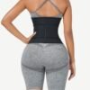 Black Bust Support Latex Waist Trainer With Belt Firm Control - Afbeelding 2