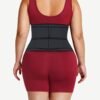Compression Black Big Size Latex Waist Slimmer With Sticker Fat Burner Waist Cincher - Afbeelding 4