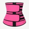 Compression Black Big Size Latex Waist Slimmer With Sticker Fat Burner Waist Cincher - Afbeelding 3