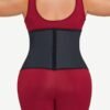 Trendy Black 7 Steel Bones Waist Cincher Double Belts Body Trimmer - Afbeelding 2